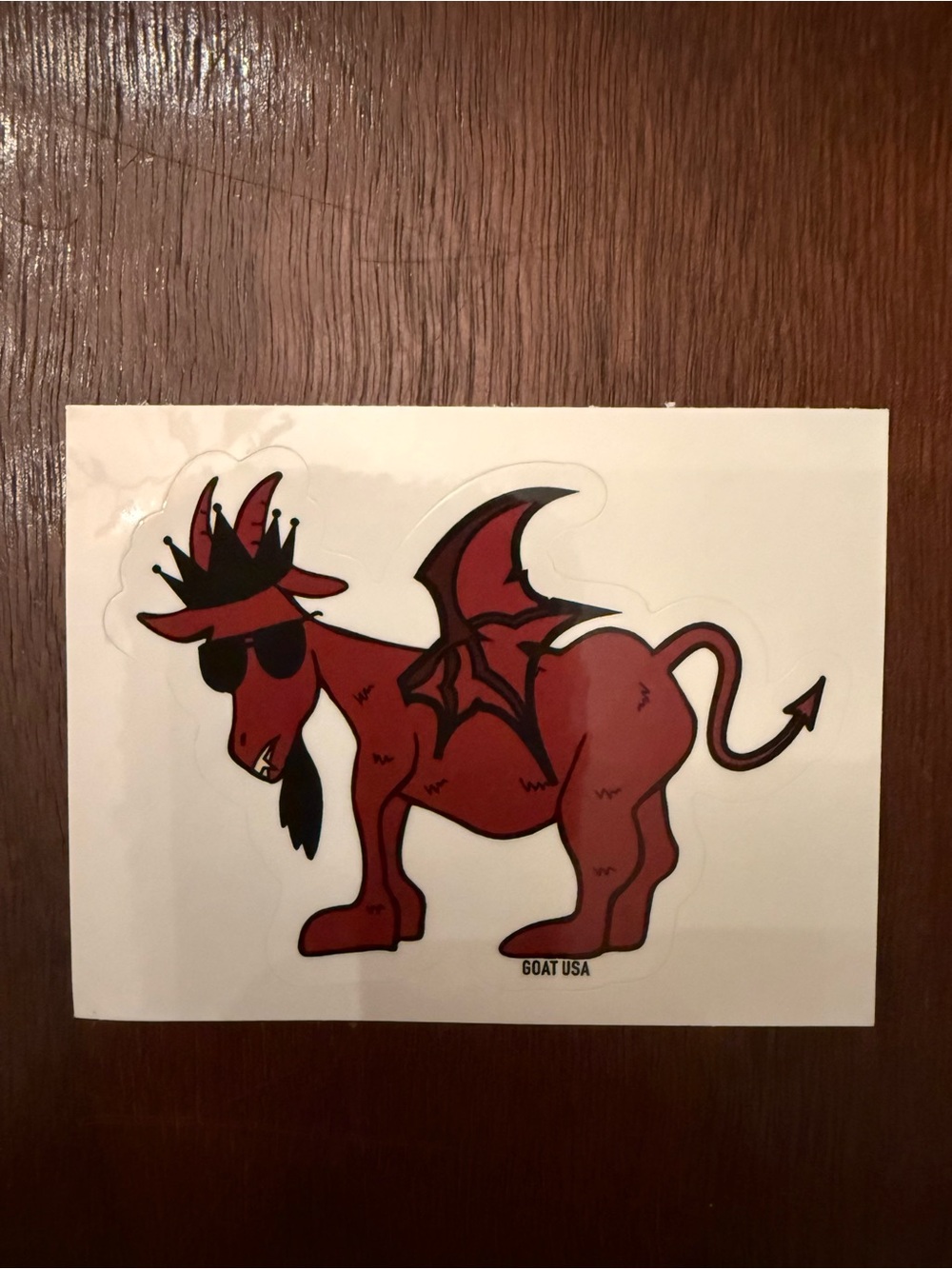GOAT USA Brown Dragon Goat Sticker